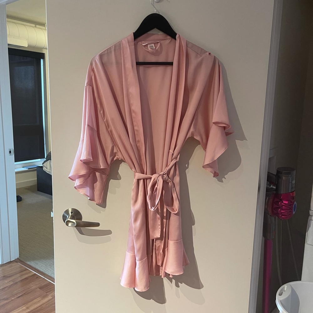 Victoria’s Secret Flounce Satin Robe